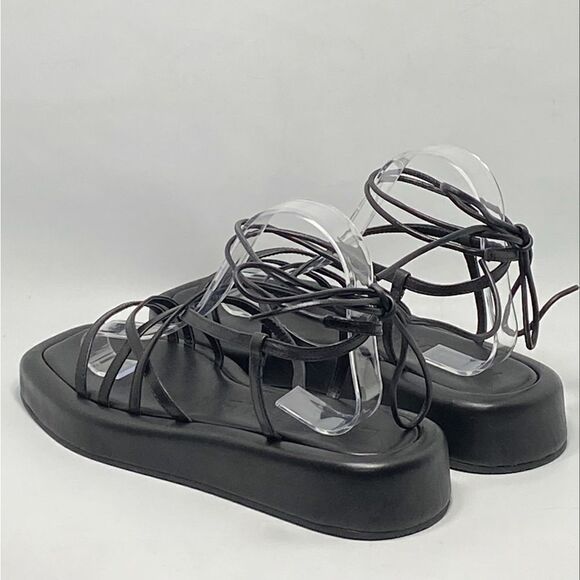 Loeffler Randall Beau Black Wrap Platform Sandal size 9 | eBay Loeffler Randall Beau Black Wrap Platform Sandal size 9
